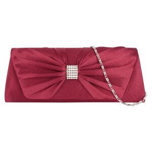 5680 Evening Bag Satin Shoulder Bag Wristlet Handbag Clutch Purse